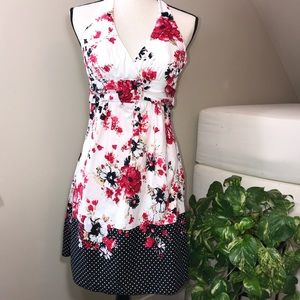 Halter Type Floral Dress Size 5 By Speechless